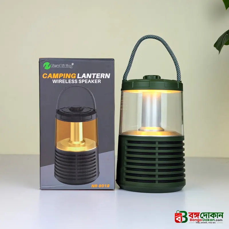 NewRixing NR-8018 3-in-1 Camping Lantern Wireless Speaker – LED Light, Power Bank, Bluetooth Speaker, FM Radio & TF Card Support for Outdoor Travel - বাংলাদেশে সেরা দাম ও স্পেসিফিকেশন - গ্যালারি