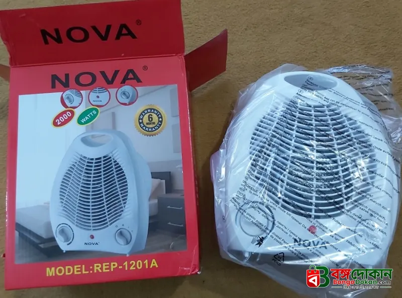 NOVA REP-1201A Electric Fan Room Heater 2000W - বাংলাদেশে সেরা দাম ও স্পেসিফিকেশন - গ্যালারি