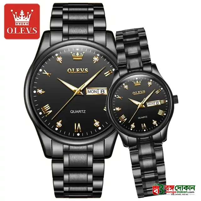 Olevs 5563 CHAIN WATCH –( Black ) For Women - বাংলাদেশে সেরা দাম ও আকর্ষণীয় কালেকশন - গ্যালারি