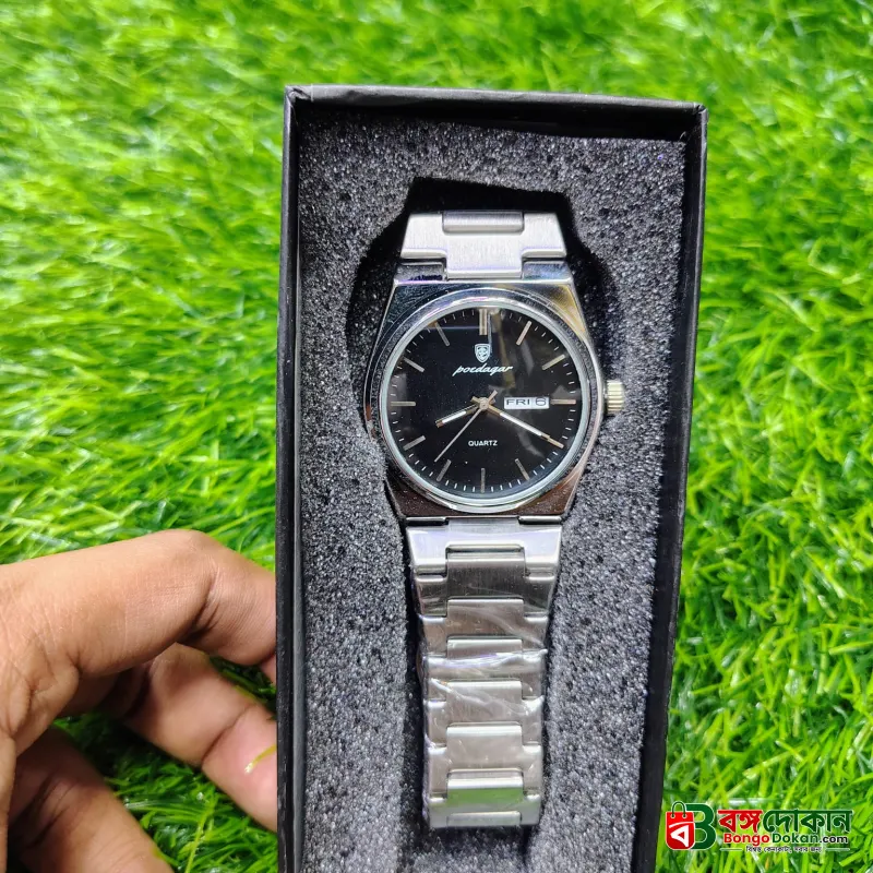 POEDAGAR 930 Men's New Luxury Luminous Date Week Stainless Steel Quartz Watch For Men (Butterfly Lock) - বাংলাদেশে সেরা দাম ও নতুন কালেকশন - গ্যালারি