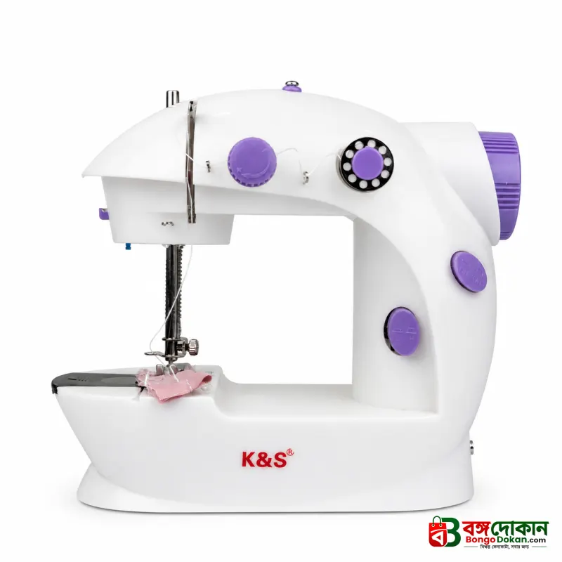 Portable Sewing Machine MLSM-202 – Double Speed Compact Electric Sewing Machine with LED Light, Foot Pedal, Built-in Cutter & Dual Thread System for Home Use - বাংলাদেশে সেরা দাম ও স্পেসিফিকেশন - গ্যালারি
