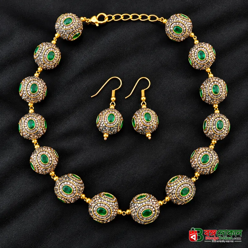 Premium Antique Turkish Ball Necklace Set - বাংলাদেশে সেরা দাম ও এক্সক্লুসিভ ডিজাইন - গ্যালারি