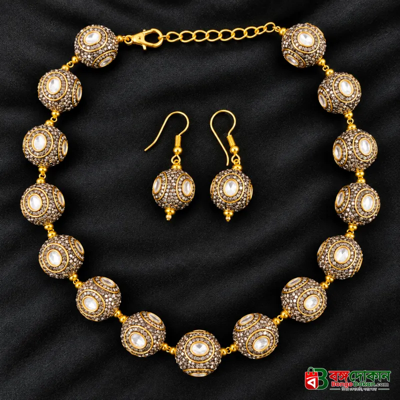 Premium Antique Turkish Ball Necklace Set - বাংলাদেশে সেরা দাম ও এক্সক্লুসিভ ডিজাইন - গ্যালারি