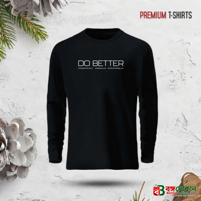 Premium calligraphy Full Sleeve T-Shirt  for men - বাংলাদেশে সেরা দাম ও নতুন কালেকশন - বাংলাদেশে সেরা অফার ও দাম