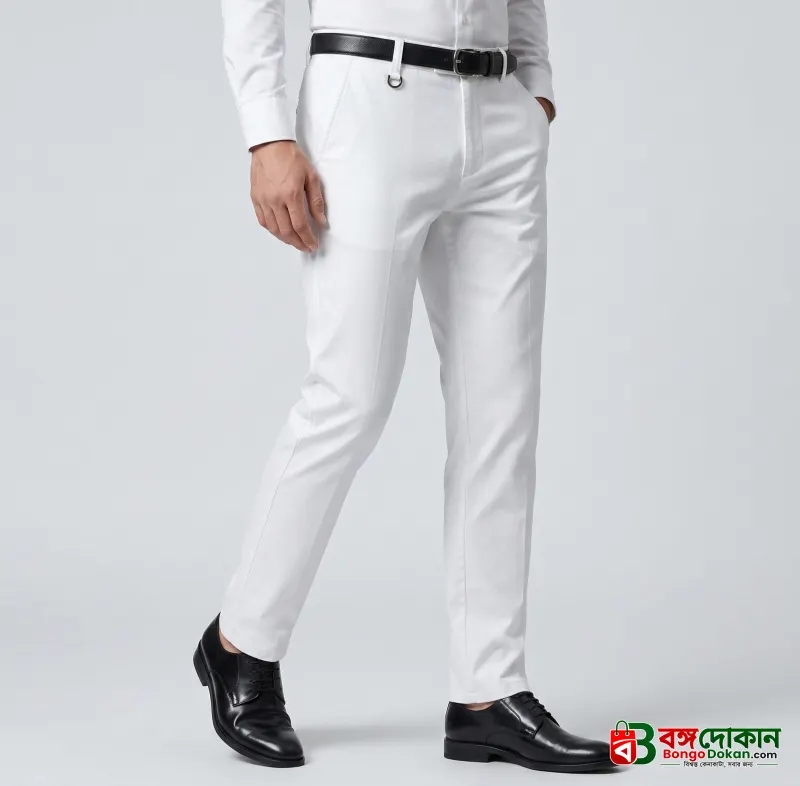 Premium Dubai Stig Pant (Formal / Casual) (White) - বাংলাদেশে সেরা দাম ও নতুন কালেকশন - বাংলাদেশে সেরা অফার ও দাম