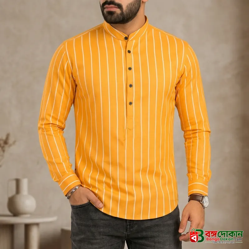 Premium Long Sleeve Striped Katua for Men - বাংলাদেশে সেরা দাম ও নতুন কালেকশন - বাংলাদেশে সেরা অফার ও দাম