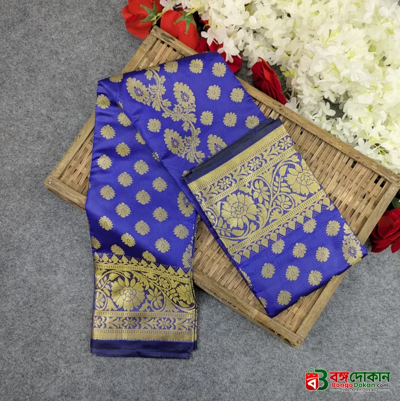 Premium Silk Katan Saree (Blue, Light Pink, Maroon, Black, Lavender) - বাংলাদেশে সেরা দাম ও আকর্ষণীয় কালেকশন - বাংলাদেশে সেরা অফার ও দাম