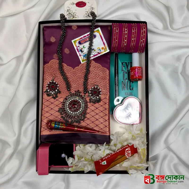 Premium Silk Katan Saree Combo Pack – Onion - বাংলাদেশে সেরা দাম ও আকর্ষণীয় কালেকশন - গ্যালারি