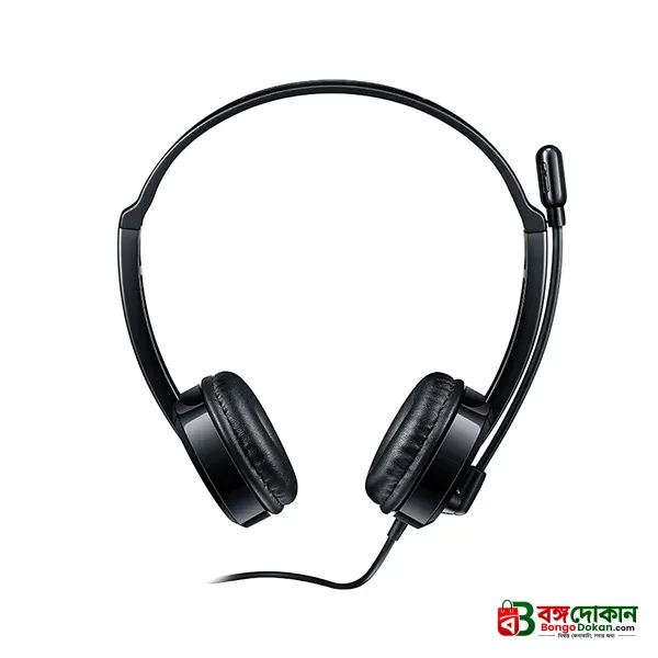 Rapoo H120 USB Stereo Wired Headset (Black) – High-Quality Stereo Sound, Flexible Rotary Microphone, Lightweight Ergonomic Design & 1-Year Warranty - বাংলাদেশে সেরা দাম ও স্পেসিফিকেশন - গ্যালারি