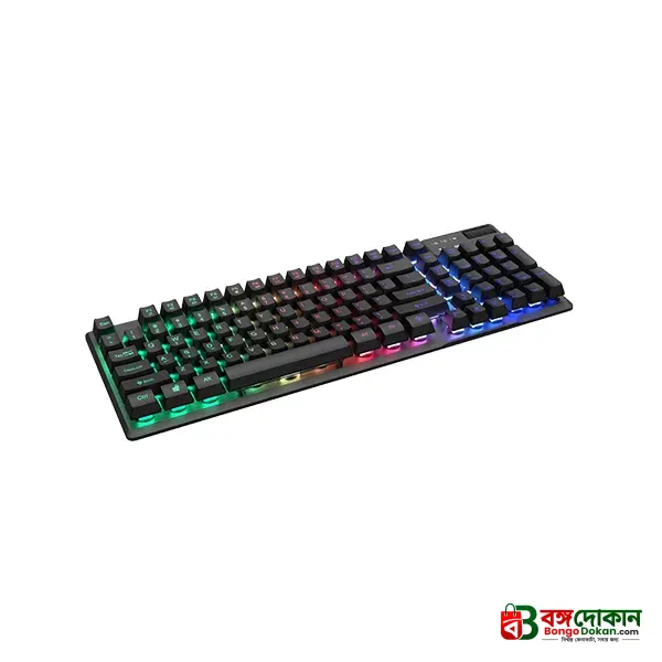 Rapoo V50S-98 Backlit Mechanical Gaming Keyboard (Black) – Compact 98-Key Layout, Tactile Mechanical Switches, Multi-Color Backlighting, Anti-Ghosting & 2-Year Warranty - বাংলাদেশে সেরা দাম ও স্পেসিফিকেশন - গ্যালারি