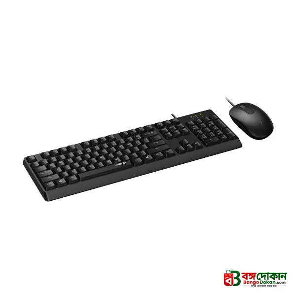 Rapoo X130 Pro Wired Keyboard and Mouse Combo (Black) – Full-Size Layout, High-Precision Optical Mouse, Plug-and-Play USB Connection & 2-Year Warranty - বাংলাদেশে সেরা দাম ও স্পেসিফিকেশন - গ্যালারি