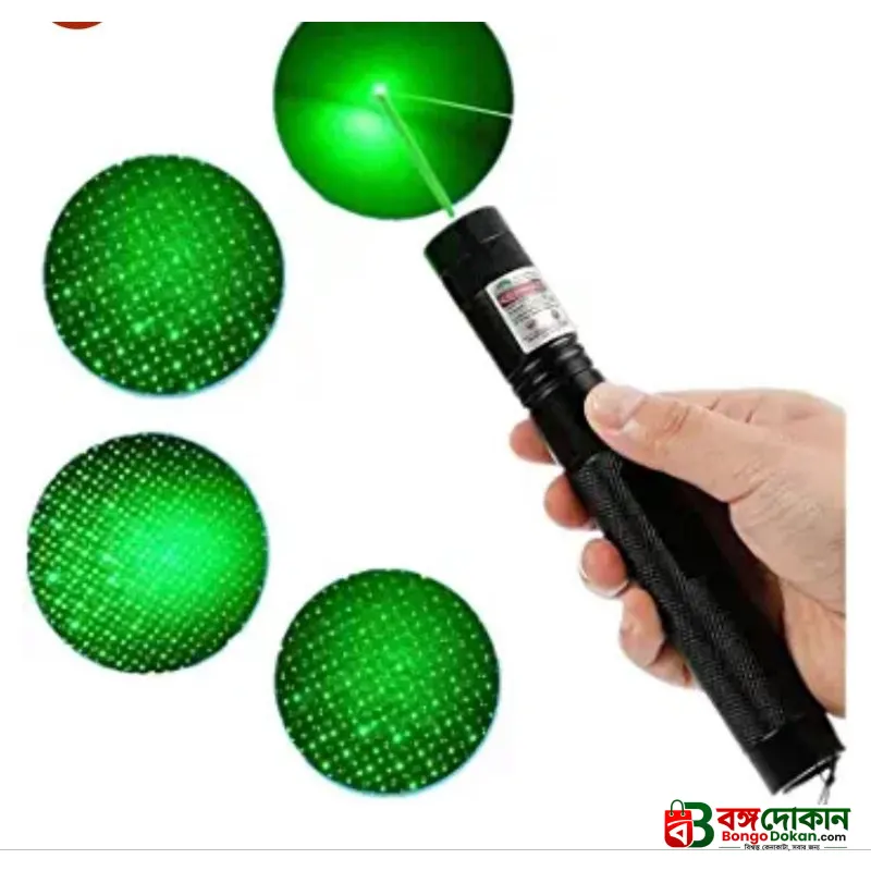 Rechargeable High-Power Green Laser Pointer Light – Long Range Beam with Multi-Pattern Star Cap, Durable Metal Body for Stargazing, Camping & Signaling - বাংলাদেশে সেরা দাম ও স্পেসিফিকেশন - গ্যালারি
