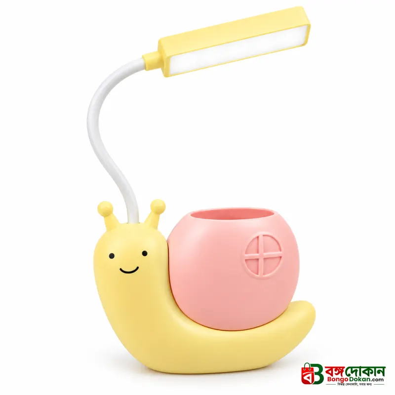 Rechargeable LED Snail Table Light – Child Eye Protection Desk Lamp with Built-In Pen Holder, Flexible Neck & USB Charging for Kids Study & Night Light - বাংলাদেশে সেরা দাম ও প্রিমিয়াম কালেকশন - গ্যালারি