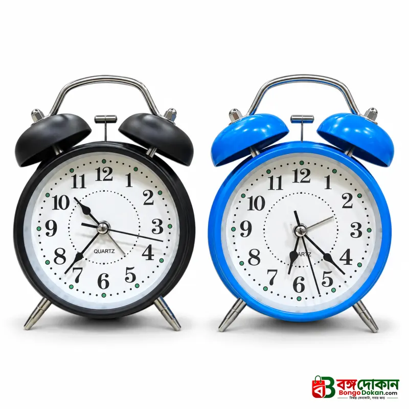Rechargeable Twin Bell Alarm Clock - বাংলাদেশে সেরা দাম ও অরিজিনাল কালেকশন - গ্যালারি