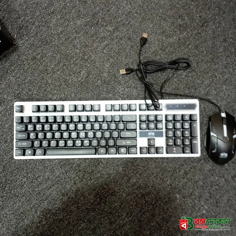 RGBB 699GS RGB USB Wired Gaming Keyboard and Mouse Combo – Standard Multifunctional Keyboard with Vibrant RGB Backlighting, Fashion Design & Laptop Compatibility - বাংলাদেশে সেরা দাম ও স্পেসিফিকেশন - গ্যালারি