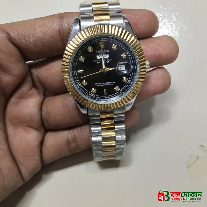 Rolex Quartz Movement Stainless Steel Analog Watch for Men - বাংলাদেশে সেরা দাম ও নতুন কালেকশন - গ্যালারি