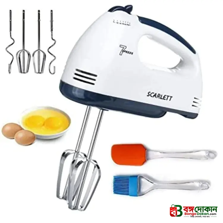 Scarlet 7 SPEED Portable High Grade Hand Mixer, Egg Beater, Egg Cake/Cream Mixer -10 - বাংলাদেশে সেরা দাম ও লাইফস্টাইল কালেকশন - গ্যালারি