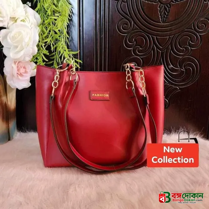 Signature Classic shoulder women's tote bags(maroon) - বাংলাদেশে সেরা দাম ও আকর্ষণীয় কালেকশন - গ্যালারি