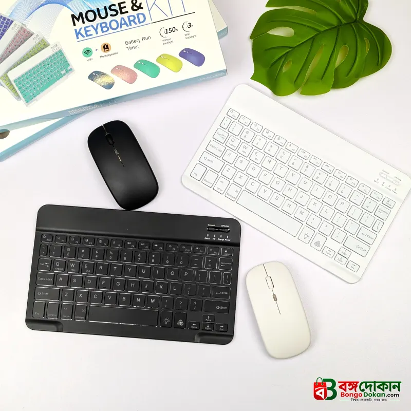 Slim Wireless Mouse and Keyboard Combo Kit – Ergonomic Silent Typing, 2.4GHz Wireless USB Receiver, Sleek Portable Design for Office, PC & Laptop - বাংলাদেশে সেরা দাম ও স্পেসিফিকেশন - গ্যালারি