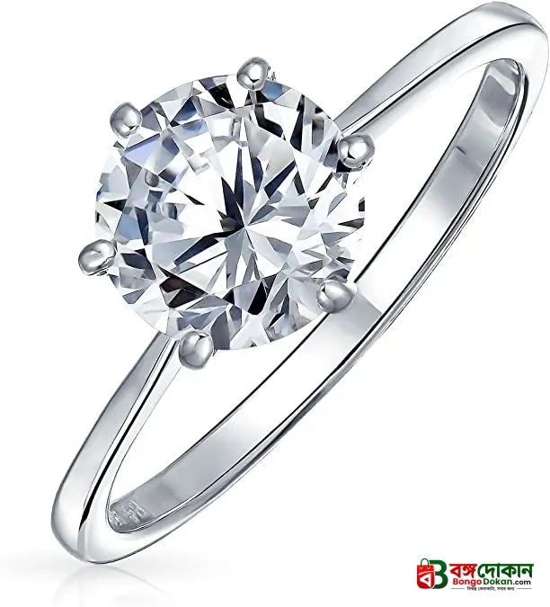 Snow Style Classic Zirconia Diamond Shape Stone Ring Multi Colour - বাংলাদেশে সেরা দাম ও এক্সক্লুসিভ ডিজাইন - গ্যালারি