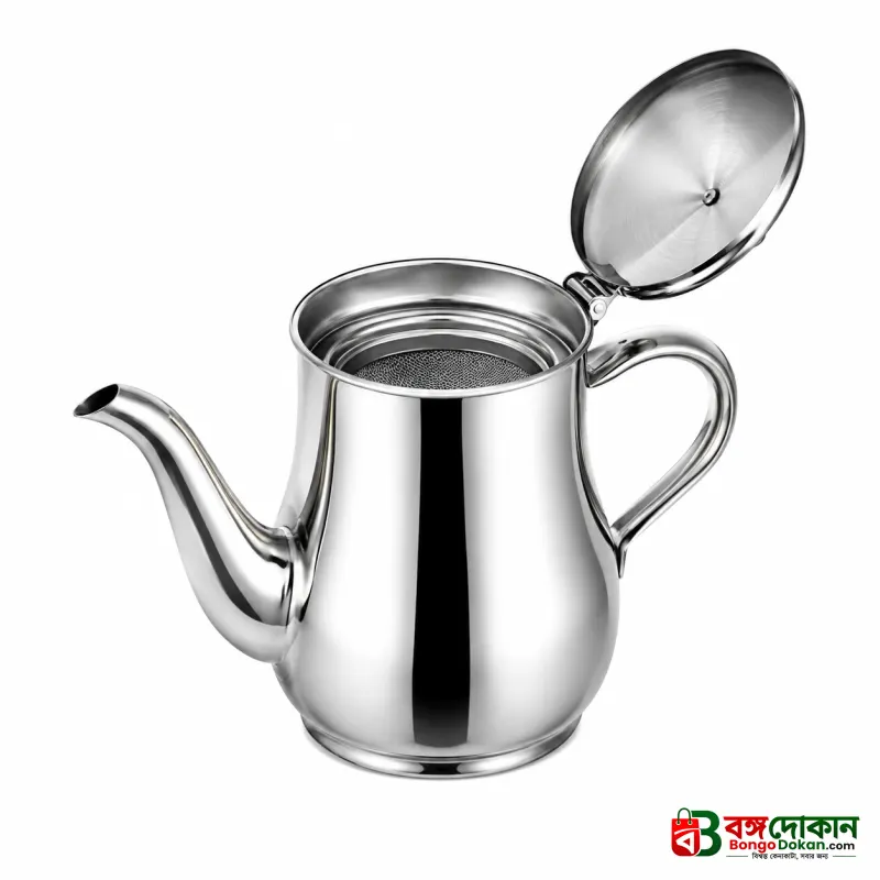 Stainless Steel Oil Strainer Pot & Container 410ml – Anti-Leakage Cooking Oil Dispenser Jug with Fine Mesh Filter for Kitchen & Home - বাংলাদেশে সেরা দাম ও নতুন কালেকশন - গ্যালারি