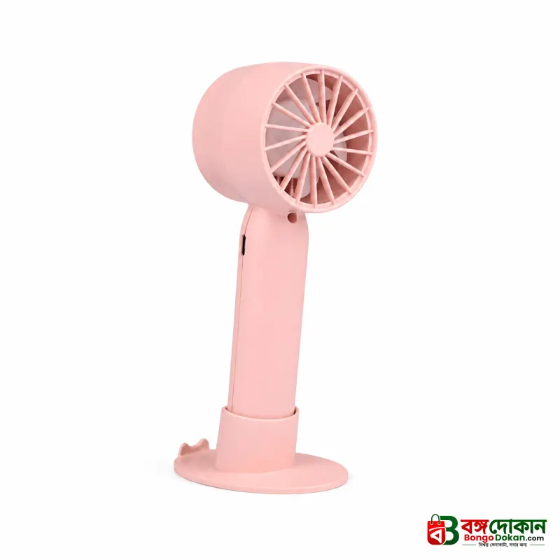 T10 Handheld Mini Fan – Portable USB Rechargeable Desk Fan with Adjustable Speed, Low Noise High-Speed Airflow & Desktop Stand for Travel & Office - বাংলাদেশে সেরা দাম ও স্পেসিফিকেশন - গ্যালারি