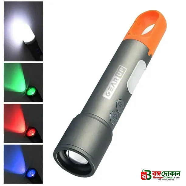 Traveller Light LED Torch – 500 Lumen Portable Tactical Flashlight with 1200mAh Battery, Optical Zoom, 9 Lighting Modes, IP65 Waterproof & USB-C Charging - বাংলাদেশে সেরা দাম ও স্পেসিফিকেশন - গ্যালারি