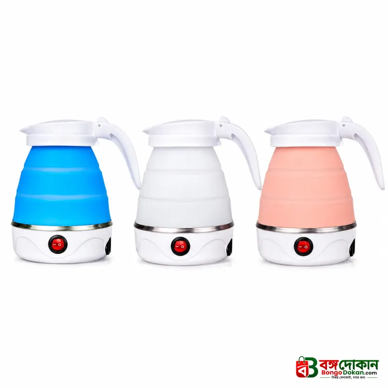 Travelling Folding Kettle 600ml – Portable Silicone Electric Water Boiler with Boil-Dry Protection & Fast Boiling for Camping, Travel & Hotels - বাংলাদেশে সেরা দাম ও স্পেসিফিকেশন - গ্যালারি