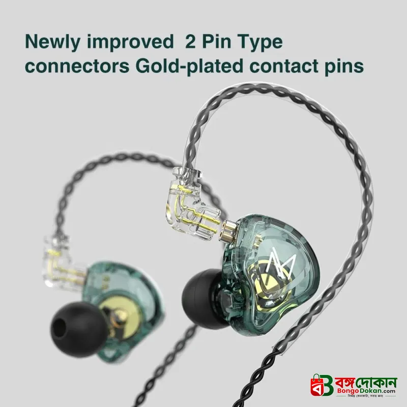 TRN MT1 Professional In-Ear Monitor Earphone – 10mm Dual Magnet Dynamic Driver Wired IEM with 0.75mm 2-Pin Detachable Cable, Transparent Polycarbonate Shell & 3.5mm L-Shaped Plug - বাংলাদেশে সেরা দাম ও স্পেসিফিকেশন - গ্যালারি