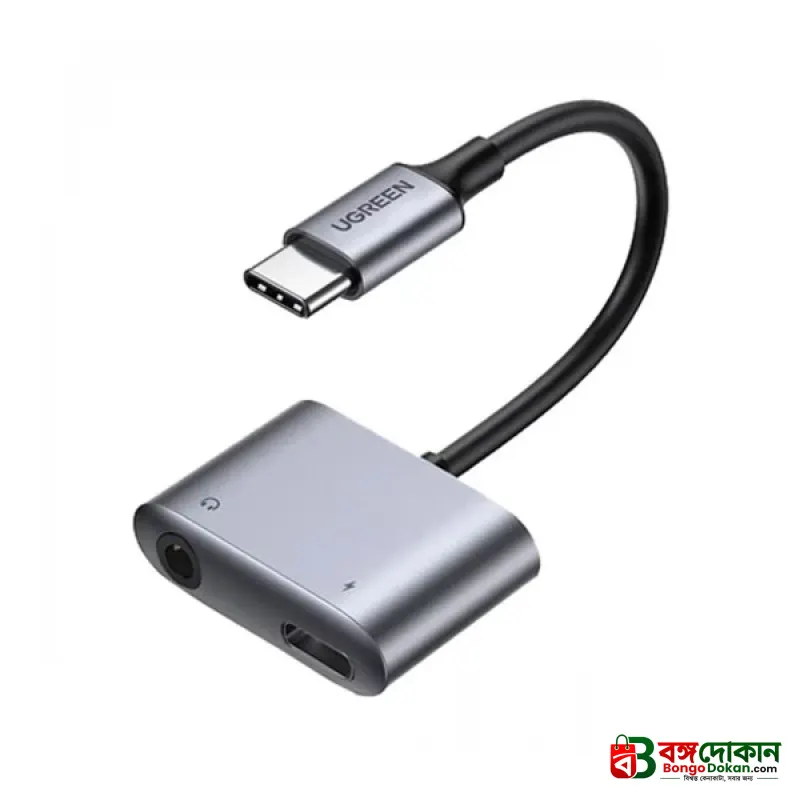 UGREEN CM231 (60164) 2-in-1 USB-C to 3.5mm Audio & Charging Adapter – PD 3.0 & QC 3.0 Fast Charging, Hi-Fi Sound Quality, Aluminum Alloy Portable Converter for Type-C Smartphones & Tablets - বাংলাদেশে সেরা দাম ও স্পেসিফিকেশন - গ্যালারি