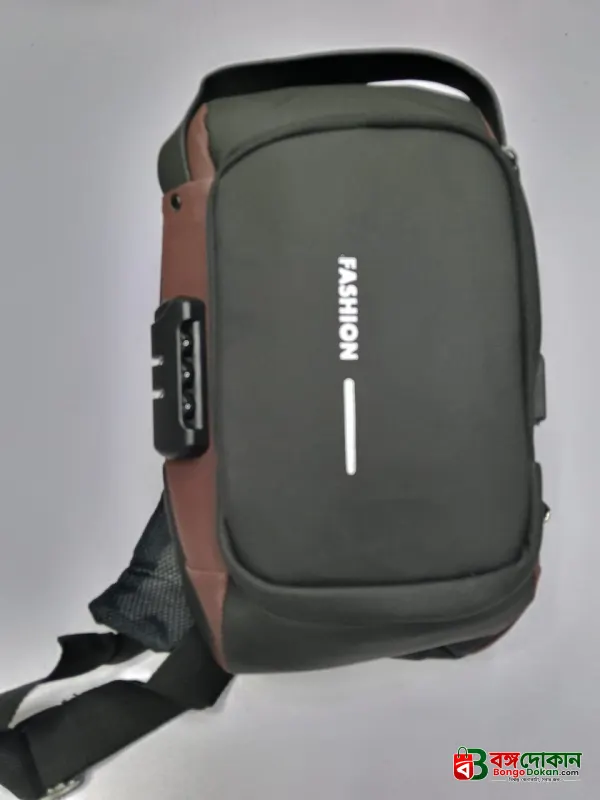 USB charging sport sling Anti-theft shoulder bag (brown shape ) - বাংলাদেশে সেরা দাম ও লাইফস্টাইল কালেকশন - গ্যালারি