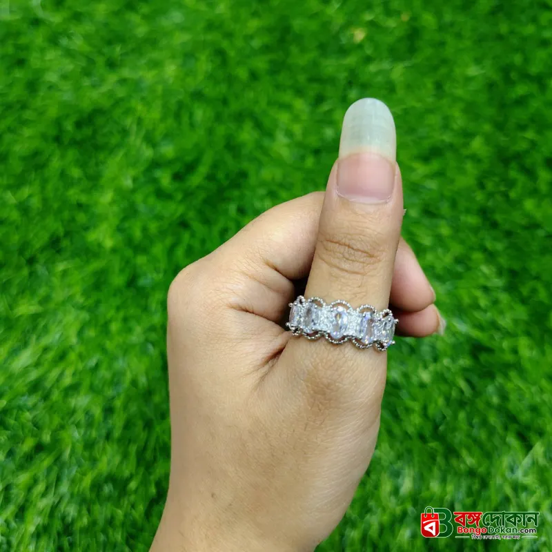 Vintage Oval Crystal Eternity Ring - বাংলাদেশে সেরা দাম ও এক্সক্লুসিভ ডিজাইন - গ্যালারি