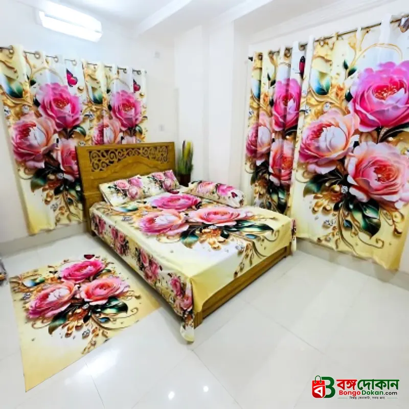 Water Proof China Premium 3D Design Bed Sheet King Size (7.8ft/6.8ft ) - বাংলাদেশে সেরা দাম ও লাইফস্টাইল কালেকশন - গ্যালারি