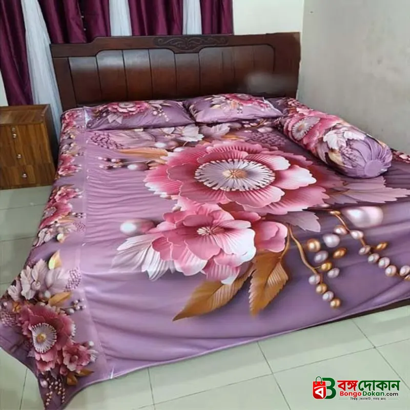 Water Proof China Premium 3D Design Bed Sheet King Size (7.8ft/6.8ft ) - বাংলাদেশে সেরা দাম ও লাইফস্টাইল কালেকশন - বাংলাদেশে সেরা অফার ও দাম