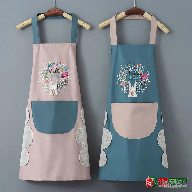 Waterproof & Oil-Resistant Kitchen Apron – Cooking Apron with Absorbent Hand Towels & Large Pocket for Cooking, Baking & Cleaning - বাংলাদেশে সেরা দাম ও লাইফস্টাইল কালেকশন - গ্যালারি