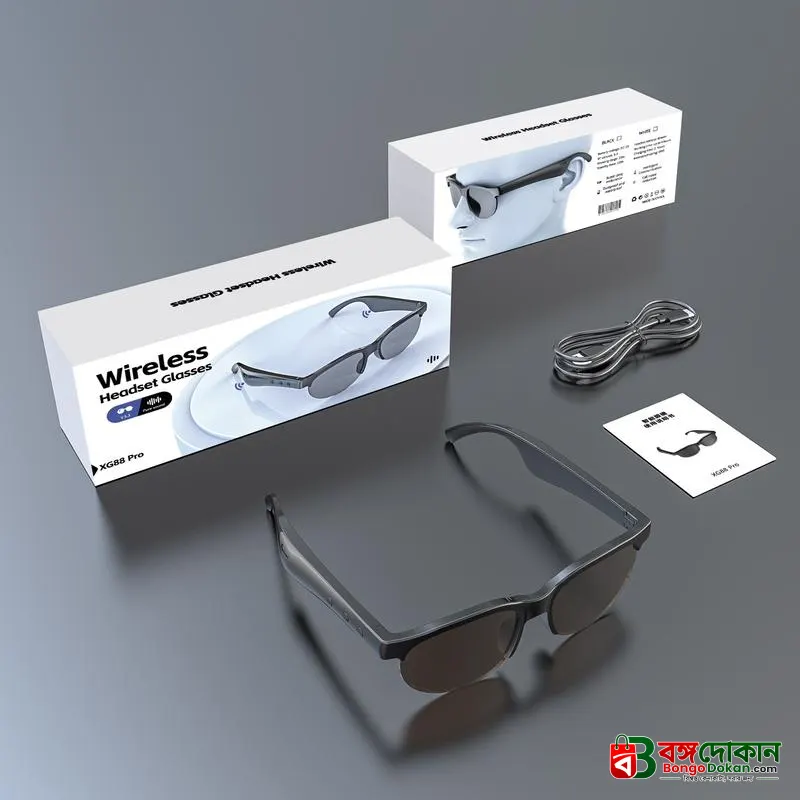 Wireless XG88 Pro Bluetooth Glasses - বাংলাদেশে সেরা দাম ও স্পেসিফিকেশন - বাংলাদেশে সেরা অফার ও দাম