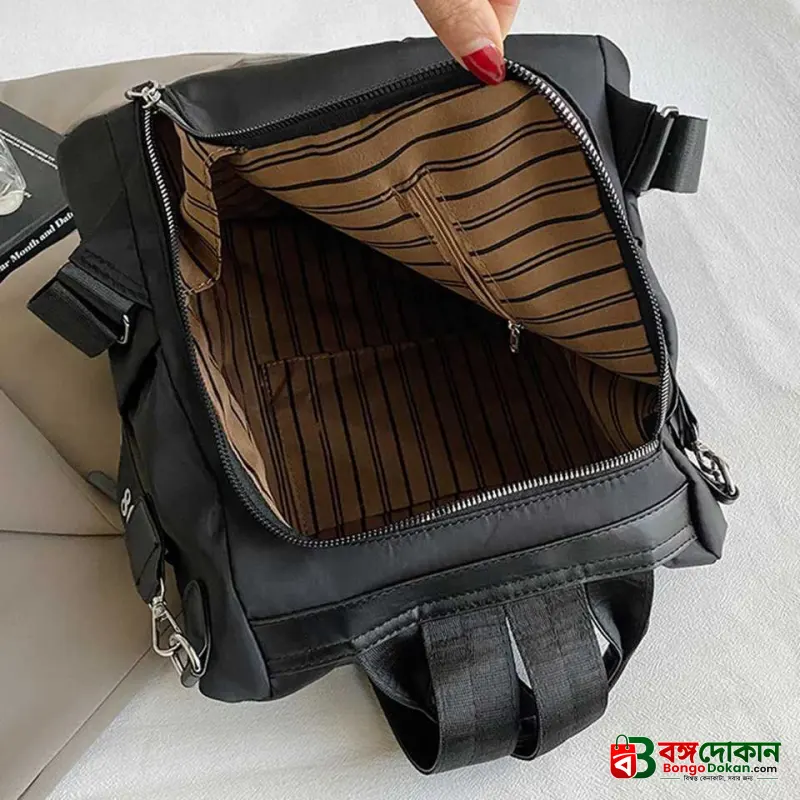Women Large Capacity Outdoor Tote Bag (Black) - বাংলাদেশে সেরা দাম ও আকর্ষণীয় কালেকশন - গ্যালারি