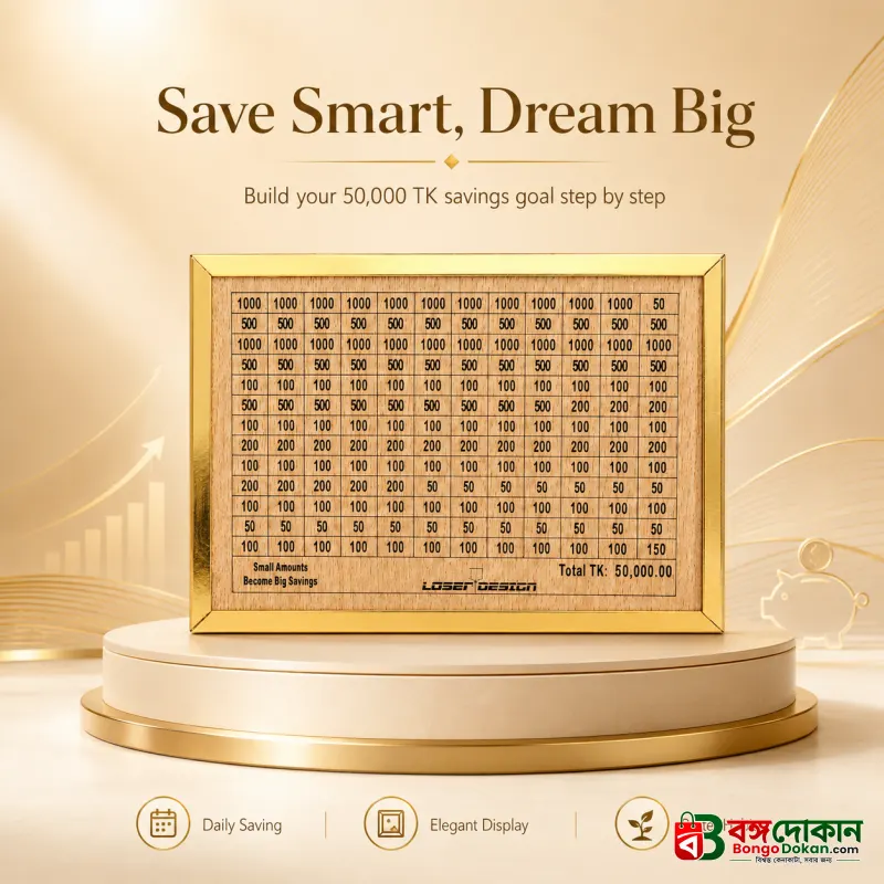 Wooden Money Saving Box (Piggy Bank) 50,000 tk - বাংলাদেশে সেরা দাম ও লাইফস্টাইল কালেকশন - বাংলাদেশে সেরা অফার ও দাম
