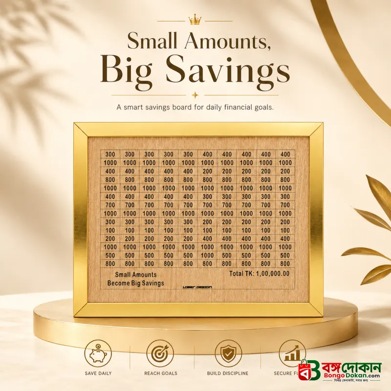 Wooden Money Saving Box (Piggy Bank) 1,00,000 tk - বাংলাদেশে সেরা দাম ও লাইফস্টাইল কালেকশন - বাংলাদেশে সেরা অফার ও দাম