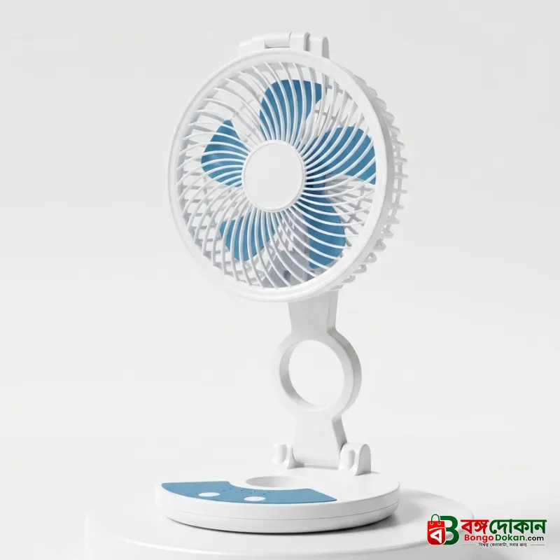 ZT Rechargeable Folding Desktop Fan with Integrated LED Light – Portable Foldable Pocket Cooling Fan with Adjustable Speed, USB Charging & Silent Operation - বাংলাদেশে সেরা দাম ও স্পেসিফিকেশন - গ্যালারি