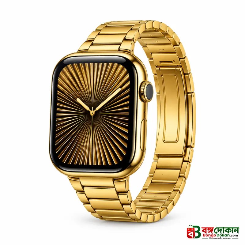 ZT-009 Series 10 Golden Edition Smartwatch (7-in-1 Combo) – 49mm Bold Case, 2.01" Infinite Display, Bluetooth Calling, 7 Interchangeable Straps (Metal Chain & Silicon) & Wireless Charging - বাংলাদেশে সেরা দাম ও স্মার্ট ফিচার - গ্যালারি
